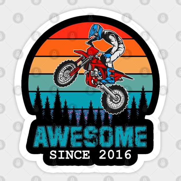 Awesome Since 2016 Sticker by hadlamcom